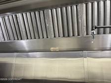 Commercial kitchen vent hood and fire su