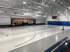 Full size gym and basketball court
