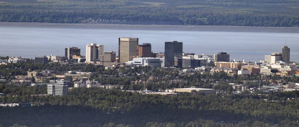Anchorage bowl viewed from Chugach State Park